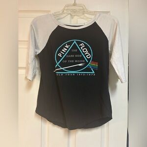 Pink Floyd Kids Raglan Shirt - Black and White